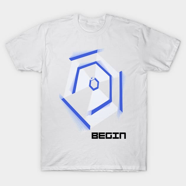 Hyper Hexagoner Begin T-Shirt by CarciofoaPropulsione